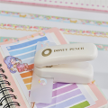 1Set Washi Tape Paper Tape Hole Punch Loose-Leaf Paper Hole Reinforcement DIY Scrapbooking White. 