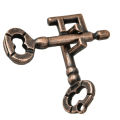 IQ Teaser Unlock Toy Adult Intelligent Puzzle Lock Buckle Educational Toy - Keys Lock. 