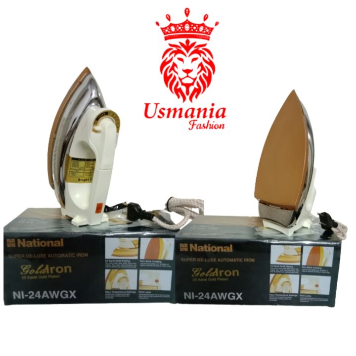 Electric Iron National Super De-Luxe Automatic Iron Gold-iron NI-24AWGX