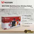 Western Multifunctional Kitchen Robot W-2404 | 600W Heavy Duty Motor | All-in-1 Juicer Blender Grinder Chopper | Unbreakable Jug & Cup | Food Processor for Kitchen | 2-Year Warranty – Heavy Duty Machine – Meat Chopper – Juicer Blender – Mini Grinder. 