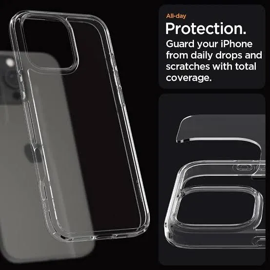 Spigen%20Ultra%20Hybrid%20Crystal%20Clear%20Case%20Iphone%2016,15,14,13,12,11,XS%20-%20Transparent%20Ultra%20Hybrid%20Spigen%20Military%20Grade%20Protection%20Crystal%20Clear%20Case%20-%20Image%202