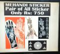 Mehandi sticker. 