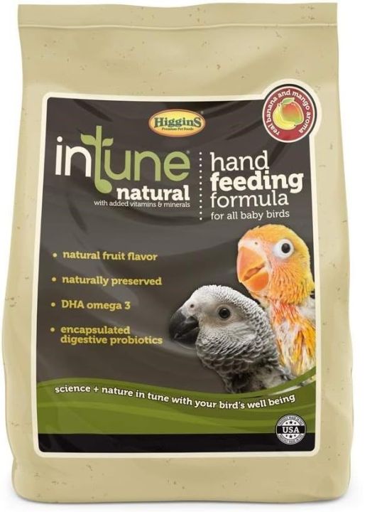 Higgins  Intune Hand Feeding Bird Food, 10 Ounces 283gm, for All Baby Birds Brand: Higgins Groups