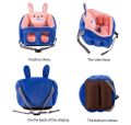 MultiFunction Baby Cartoon Back Support Seat Dining Chair Car Seats with Safety Straps Stuffed Plush Sofa Baby Children Sofa Learning Training Cushion Seater Toddler Nest Infant Floor Seat Cotton Nest Chair Babies Toys with 2 Holes Legs For 0-2 Years. 