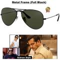 Black Sunglasses For Men Metal Frame Salman Khan Style Sunglasses. 