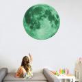 20CM Luminous Moon 3D Wall Sticker Moonlight Glow in the Dark Room Window Decor. 