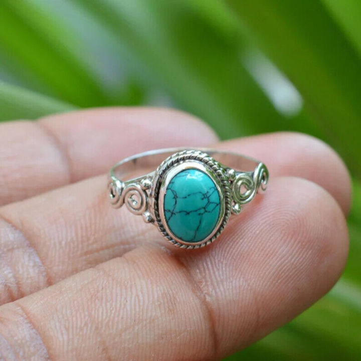 irani%20feroza%20stone%20ring%20chandi%20-%20Image%202