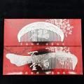 Imitation Silver Comb Anti-Static Long Handle Hair Comb Silver-Plated Massage Meridian Comb Silver Ion Comb Gold Shop Activity Small Gift. 