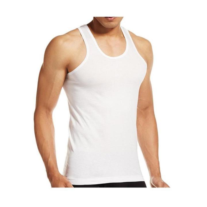 Gym banyan without Sleeves Original Cotton Vest for men | White Inner wear fashion low price