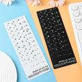Water-proof Desktop Computer Laptop Alphabet Layout Keyboard Stickers Label Sticker Hebrew Letter. 