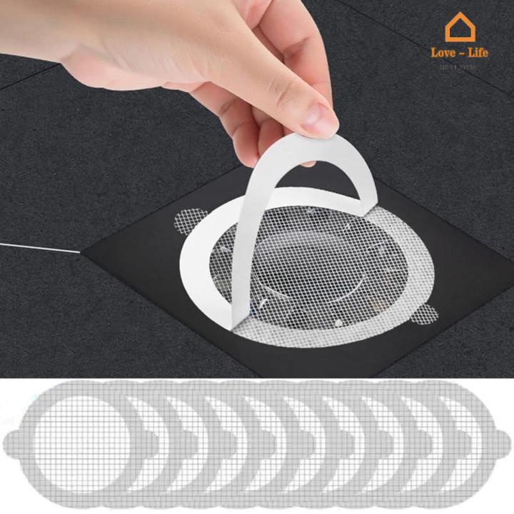 1 PC Disposable Shower Drain Hair Catcher Strainer Filter Sticker/ Kitchen Sink Sewer Outfall Stopper/ Bathroom Floor Drain Cover