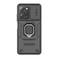 For Xiaomi Redmi Note 12 Pro 5G Case Slide Camera Protection Shockproof Back Cover with Ring Kickstand. 