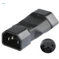 IEC Male to Female adater,IEC 320 C14male to Switzerland female adapter. 