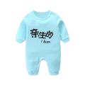 3m-24m kostium dla dzieci kombinezon dla noworodka czerwony M fasola dziewczynka Onesie z długim rękawem okrągły kołnierz wiosna/jesień ubrania Romper. 