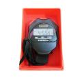 Racer Stop watch With Alarm Handheld LCD Digital Professional Timer - Black. 