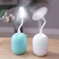 Air Humidifier USB Small 220Ml Mini Portable Cool Mist Diffuser for Bedroom Office Desk Car Travel Aroma Atomizer,White. 