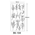 1PCS Sketch Flower Tattoo Sticker Black Datura Arm Legs Tattoo Temporary Waterproof Lasting Tattoo Sticker For Women Body. 
