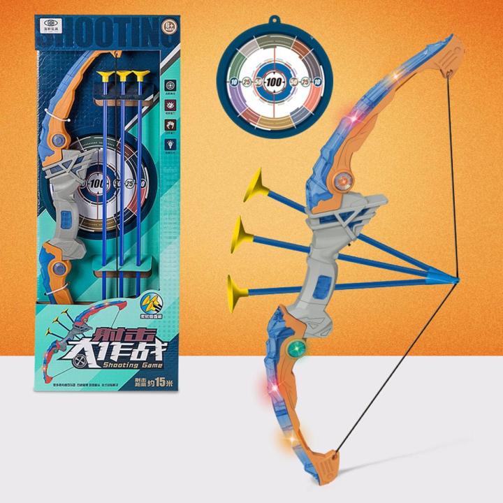 【Simple 3C】Plastic Bow And Arrow Set T-oy Battle With Light New Children's T-oy