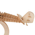 Laser cutting diy sailing ship toys assembly model 3d wooden puzzle toy. 