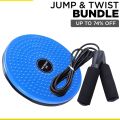 Tummy Twister Body Exercise Machine And Jumping Rope Skipping Ropes (Pack Of 2). 