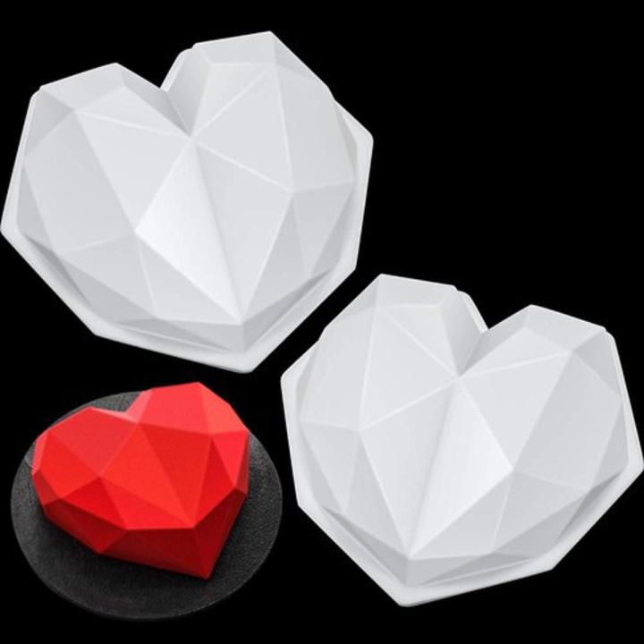 Silicon Diamond Heart Shape Pinata Cake Mold