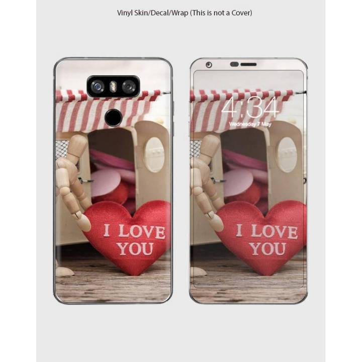 LG G6 Phone Skin Front Back And Sides  Love Heart-1wall1042
