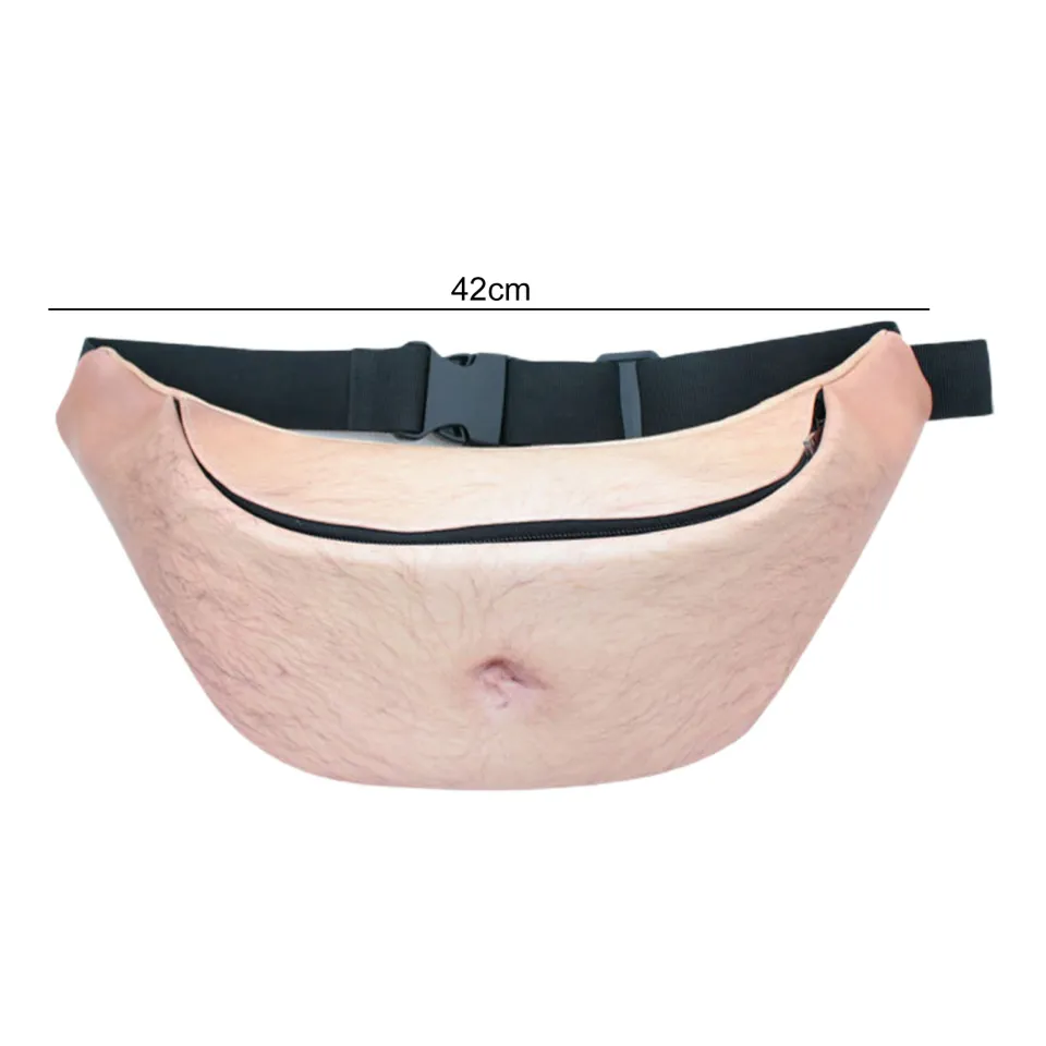 Fanny pack looks like belly best sale