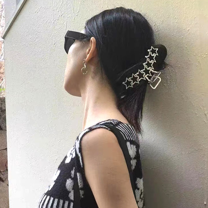 Korean Hollowed Out Star Hair Clips Egirl Accessories Hair Accessories Cute Hair Clip Y2k Hair Jewelry Hair Pins
