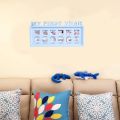 My First Year Photo Frame Baby 0 Month till12 Months 1 Year Growth Picture Frame Baby Shower Gift Newborn Growth Children Keepsake Birthday Gift Plastic Frame Baby Picture with Bracket Foot Photo Frame Wall Deco Room Deco for First Year Memory New Born Ba. 