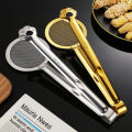 Stainless Steel Paw Oil Leak Clip Food Tongs Kitchen Frying Filter Shovel Clamp Serving Tongs Steel Wire Filter Fine Mesh Spoon Salad Clip. 