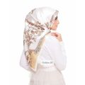 Bawal Satin scarf Silk Shawl Printed bawalmurah square tudung cantik. 