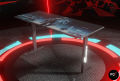 Professional 4ft Gaming Table - Computer Table ( Top is Printed Panaflex ) - RGB Lights Installed - Headphones Holder and Wire Management Hooks - Gaming / Study Table - High Quality - 1 Month Return Warranty. 
