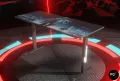 Professional 4ft Gaming Table - Computer Table ( Top is Printed Panaflex ) - RGB Lights Installed - Headphones Holder and Wire Management Hooks - Gaming / Study Table - High Quality - 1 Month Return Warranty. 