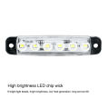 2pcs 24V Highlight 6 Beads Truck Led Side Light 12V Traieisure time ler Trailer Lights Truck Strip Side Light with Foam Screw. 