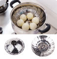 Vegetable Steamer Basket Premium Stainless Steel - Folding Collapsible Rust-Free for Easy Storage and Stay Fresh-Adjustable To Different Pots & Pans (SMALL). 