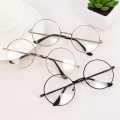 New Design Half Round Transparent Stylish Glasses with Golden Frame For Men/Women. 