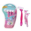 Pack of 3 Max Sofit Shave Body Disposable Safety Razor Triple Blade For Women. 