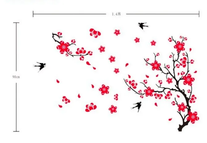 Blossom%20Birds%20Wall%20Sticker%20Mural%20%20Wall%20Art%20Decal%20%20DIY%20Pastoral%20Style%20Wall%20Decals%20for%20Living%20Room%20and%20Bedroom%20TV%20Background%20-%20Image%208