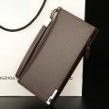 Baellerry Long Wallet For Men Slim Money Mobile Men Leather Wallet Card Holder. 