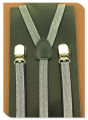 Women Men's Shirt Suspenders For Trousers Pants Holder 1.5cm White Black Glitter Solid Clip-On Elastic Brace Y-Back Gallus. 