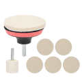 Car Windscreen Glass Scratch Remover 100g Cerium Oxide Powder Polishing Kit Wheels Set Polish Pads. 