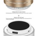 OPPPO N6 Minimalist Style Reflective Light Bluetooth Speaker - Silver. 