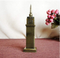 Makkah Royal Clock Tower Hotel Restaurant Statue Model Tourist Souvenir Clock Building Figurine for Home Office Ornaments Decor Gift Sculptures. 