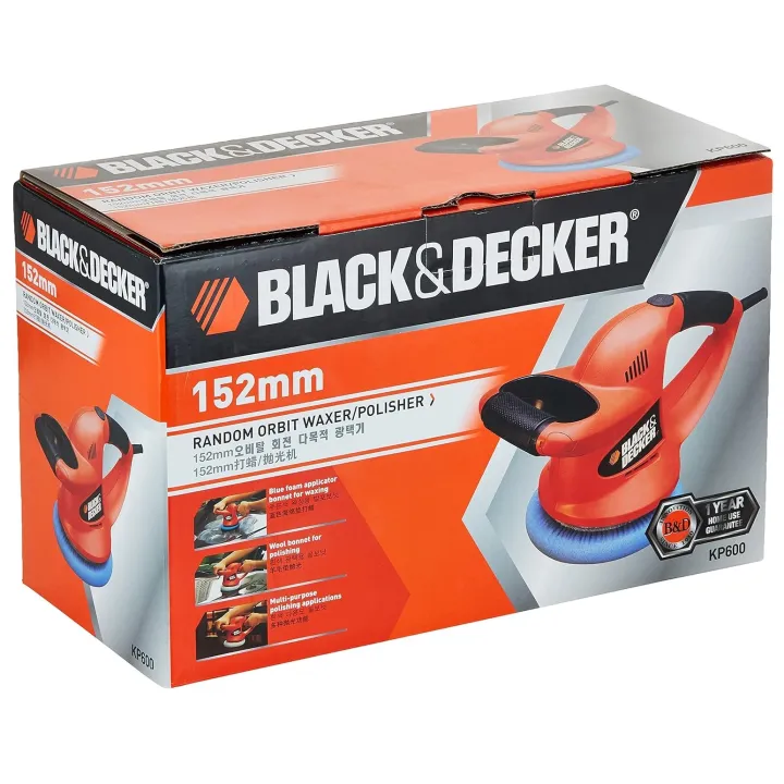 Black%20n%20Decker%20Random%20Orbit%20Car%20Polisher%20Waxer%206%20inch%2060%20Watts%20Electric%20KP600%20-%20Image%209