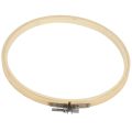 10 Pieces 6.7inch 17cm Round Wooden Embroidery Hoops Set Bulk Wholesale Adjustable Bamboo Circle Cross Stitch Hoop Ring. 