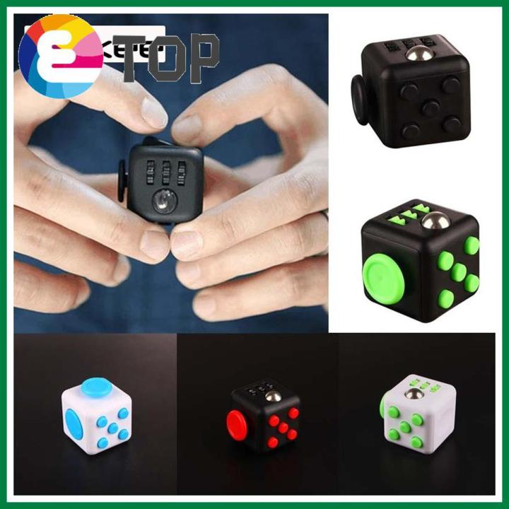 New [ETOP] COD 1pc New Magic pop it fidget toy Fidget Cube Vinyl Dek Toy Anti Irritability Toy tre Relief Office Home Cla For Children Gift