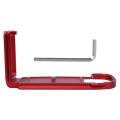 L-Shaped Metal Quick Release Plate Bracket Hand Grip for Canon EOS-R Mirrorless Camera. 