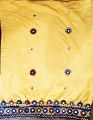 Sindhi/ balochi embroidered large size original karhai handmade yellow chadar for ladies. 
