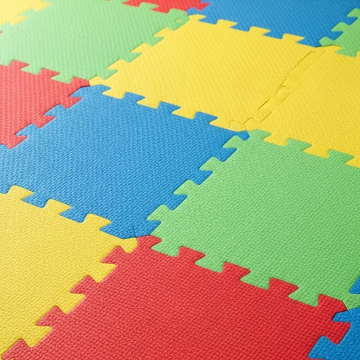 EVA Foam Gym Flooring Mat 2x2 Feet – 13mm Thick Interlocking Floor Mats ...