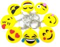 Funny Emoji Smile Stool Amusing Cartoon Keychain Cute Key Plastic. 